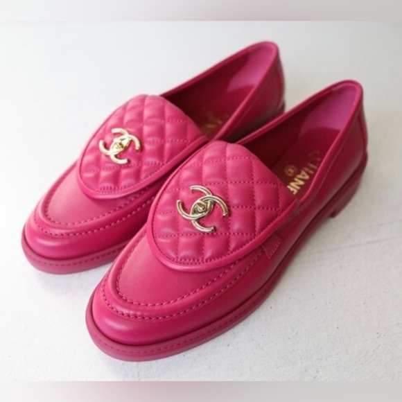 CHANEL Shoes - CHANEL OUILTED CC TURNLOCK LOAFERS